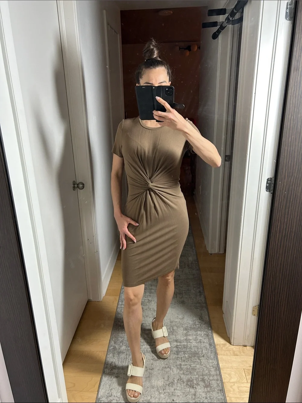 brown dress dynamite this was before dinner obsessed with this @dynamiteclothing dress dynamite clothing, wedding guest outfit, brown dress, formal dress
